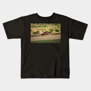 Hippo on Crocodile River 2 Kids T-Shirt